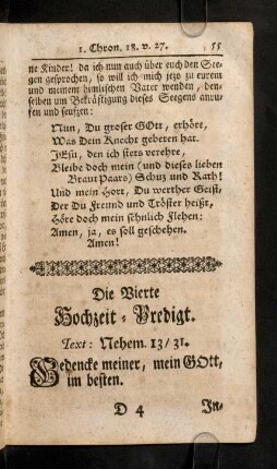 55-73, Die Vierte Hochzeit-Predigt