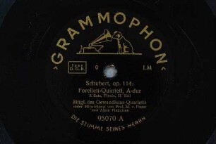 Forellen-Quintett, A-dur, op. 114 : 5. Satz: Finale, II. Teil / Schubert