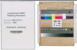 Entnazifizierung Johannes Heymanns , geb. 10.10.1902 (Schuhmachergehilfe)