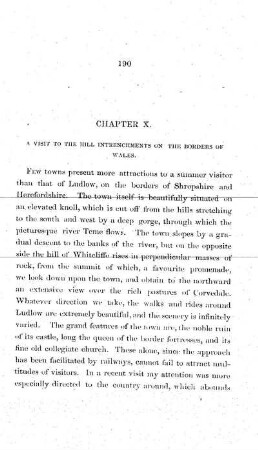 X. A visit to the Hill Intrenchments on the borders of Wales