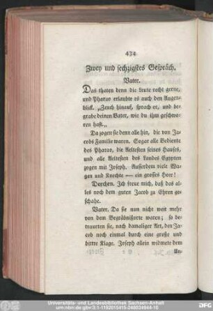 Zwey und sechzigstes Gespräch.