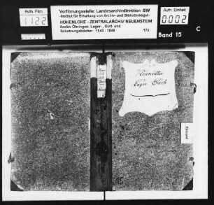 Lager- und Gültbuch über Neureut.