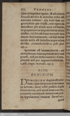 XLIII. Dominium