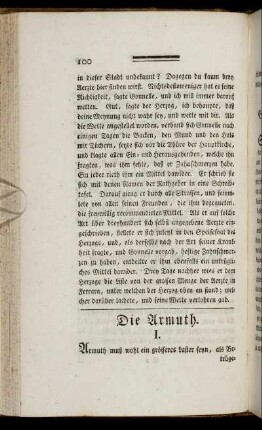Die Armuth