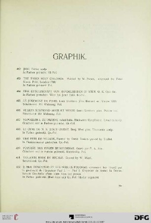 Graphik (Nr. 462-478)
