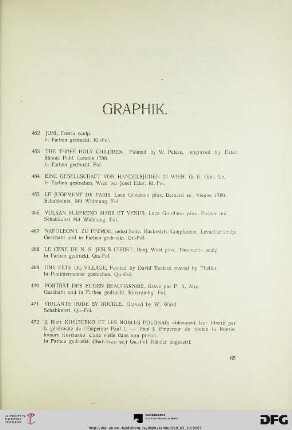 Graphik (Nr. 462-478)