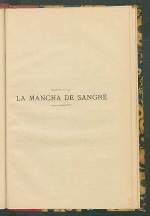 La mancha de sangre