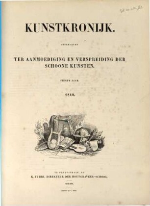 Kunstkronijk : uitg. ter aanmoediging en verspreiding der schoone kunsten. 1849 = Jg. 10