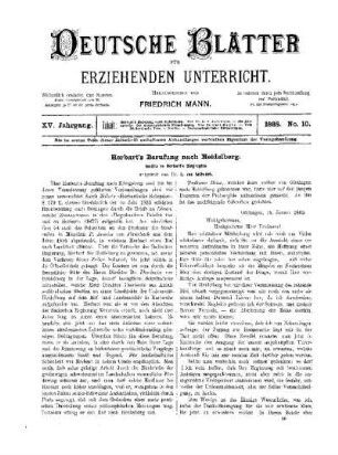 Herbart's Berufung nach Heidelberg