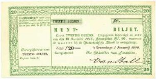 Geldschein, 20 Gulden, 1.1.1846