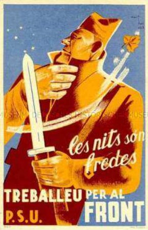 Republikanische Postkarte aus dem Spanischen Bürgerkrieg