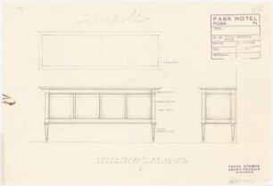 Park Hotel, Posen: Wandschrank Variante, Appartement gr. Salon 1:10