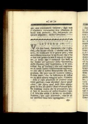 Lettera IV.