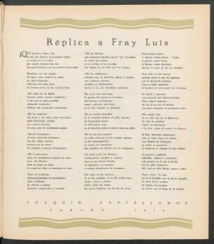 Réplica a Fray Luis