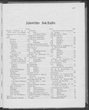 Alphabetisches Sach-Register.