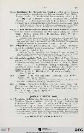 Johan Hinrich Voss (Nr. 1198)