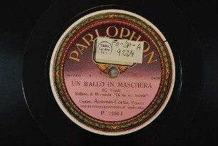 Un ballo in maschera : Ballato di Riccardo "Di tu se' fedele" / (G. Verdi)