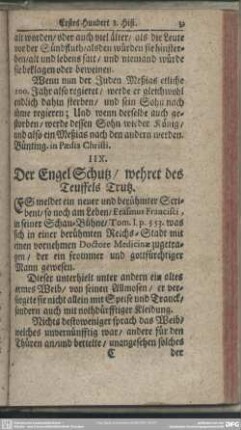 IIX. Der Engel Schuß, wehret des Teuffels Trutz