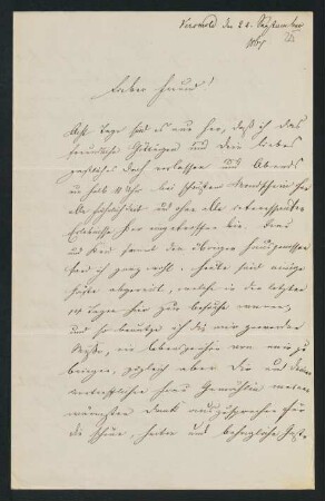 25r-26v, Brief: Versmold den 22. September 1864