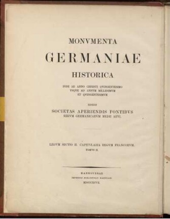 Capitvlaria regvm Francorvm