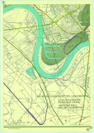 Leitplan der Stadt Düsseldorf, Industrie