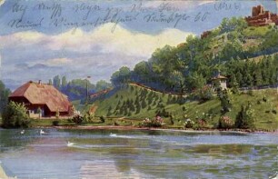Postkartensammlung Weis mit Ansichten Karlsruhes. Stadtgarten