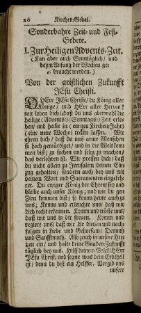 Sonderbahre Zeit- und Fest-Gebete.