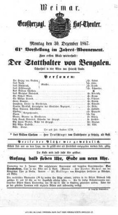 Der Statthalter von Bengalen