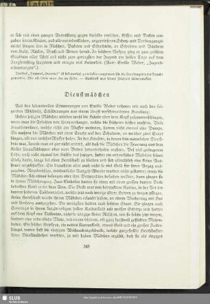 Dienstmädchen