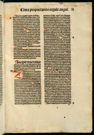 273r-279v, 23. Incipit tractatus contra proprietarios regule Augustini...