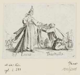 Signora Lucia - Trastullo, Blatt 21 der Folge "Balli di Sfessania"