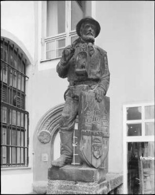 Denkmal, errichtet anlässlich Grubenschließung, um 1913, Freiberg