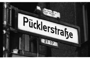 Kleinbildnegativ: Pücklerstraße, 1985