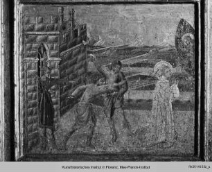 Predella : Steinigung des Heiligen Stephanus