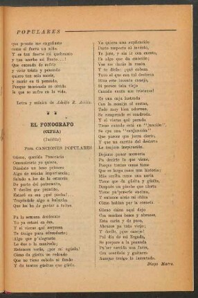 El fonógrafo : (Cifra)