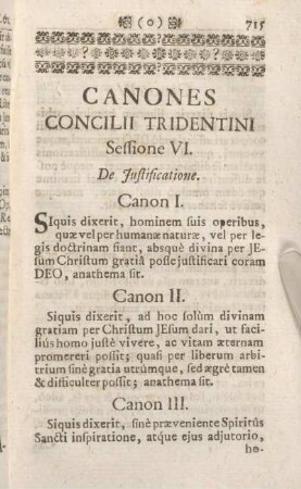 Canones Concilii Tridentini.