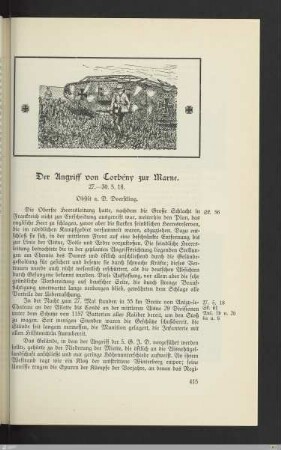 Der Angriff von Corbény zur Marne