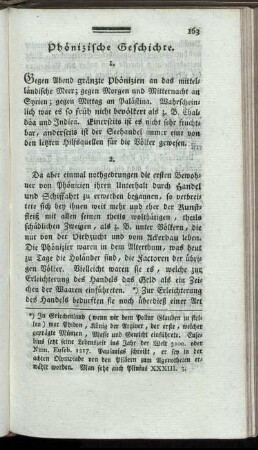 Phönizische Geschichte.