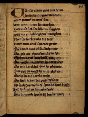 63r-65v, Uunder gracie gods ons heren... (Geistliches Gedicht)