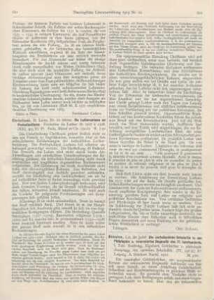 622-623 [Rezension] Bohatec, Josef, Die cartesianische Scholsatik in der Philosophie und reformierten Dogmatik des 17. Jahrhunderts. 1. Teil
