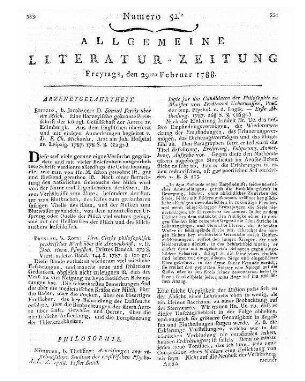 LeClerc, Nikolaus Gabriel: Herrn Clerc's philosophisch-praktisches Werk über die Arzneykunst / Johann Hermann Pfingsten [Übers.]. - Breslau : Korn, 1787