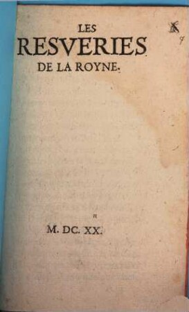 Les Resveries de la Royne