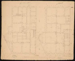 Mietshaus Leipziger Platz 19, Berlin: Grundriss Souterrain, Erdgeschoss