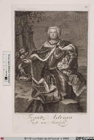 Bildnis Franz Philipp Adrian Graf Hatzfeld, 1741 Fürst von