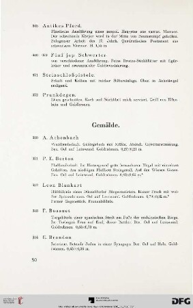 Gemälde (Nr. 680-815)