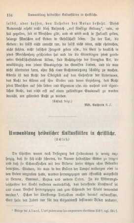 134-143 Umwandlung heidnischer Kultusstätten in christliche : Schluß