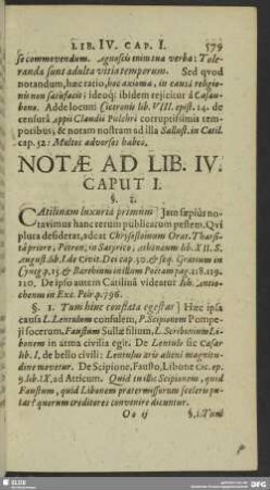 Notae Ad Lib. IV.