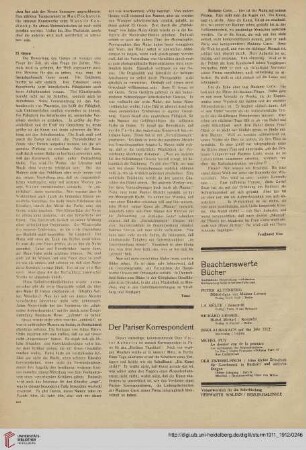 Der Pariser Korrespondent