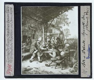 Ostade (Adriaen), Bauern in einer Sommerlaube (Kassel GAM GK 277)