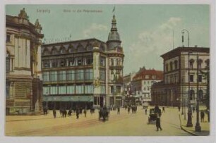 Leipzig. Blick in die Petersstrasse